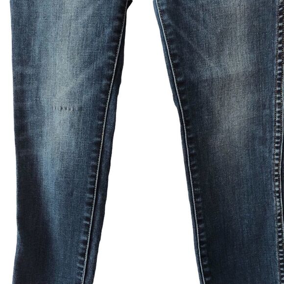 Madewell 10” high rise skinny jeans dark blue wash - Picture 4 of 10